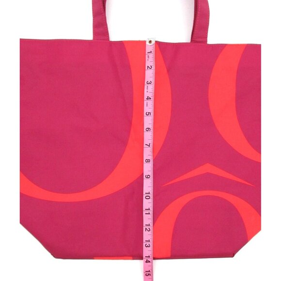 Lancome Paris Tote Bag & Benefit SF Makeup Zip Pouch Pink Purple Lined 18x14" - Picture 12 of 16